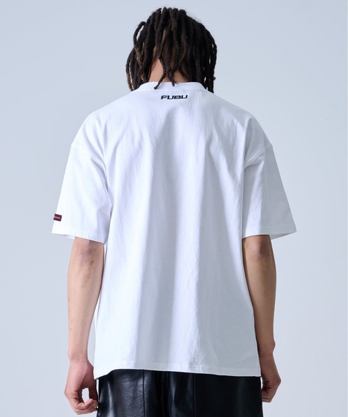 FUBU( フブ)の「FUBU フブ ブランド ロゴ 刺繍 アメカジ クルーネック 半袖 Tシャツ ティーシャツ(Tシャツ/カットソー・メンズ・ホワイト/ブラック/ライトブルー・L/XL/XXL/M)」の8枚目の写真