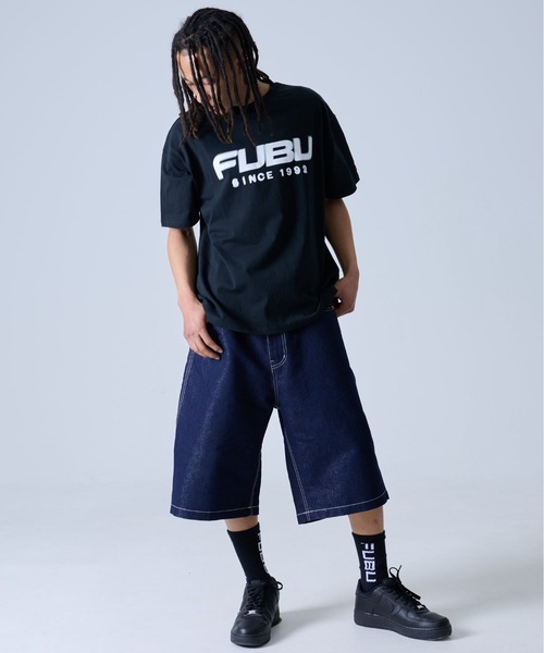 FUBU( フブ)の「FUBU フブ ブランド ロゴ 刺繍 アメカジ クルーネック 半袖 Tシャツ ティーシャツ(Tシャツ/カットソー・メンズ・ホワイト/ブラック/ライトブルー・L/XL/XXL/M)」の14枚目の写真
