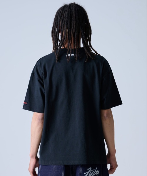 FUBU( フブ)の「FUBU フブ ブランド ロゴ 刺繍 アメカジ クルーネック 半袖 Tシャツ ティーシャツ(Tシャツ/カットソー・メンズ・ホワイト/ブラック/ライトブルー・L/XL/XXL/M)」の13枚目の写真