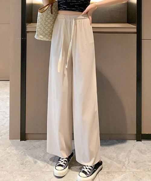 SallyLunn(サリーラン)の「ストレッチワイドパンツ(その他パンツ・レディース・ピンク/ブラック/アイボリー/ブルー/グレー・FREE/LARGE/MEDIUM)」の13枚目の写真