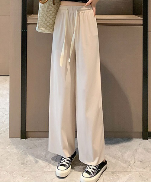 SallyLunn(サリーラン)の「ストレッチワイドパンツ(その他パンツ・レディース・ピンク/ブラック/アイボリー/ブルー/グレー・FREE/LARGE/MEDIUM)」の14枚目の写真