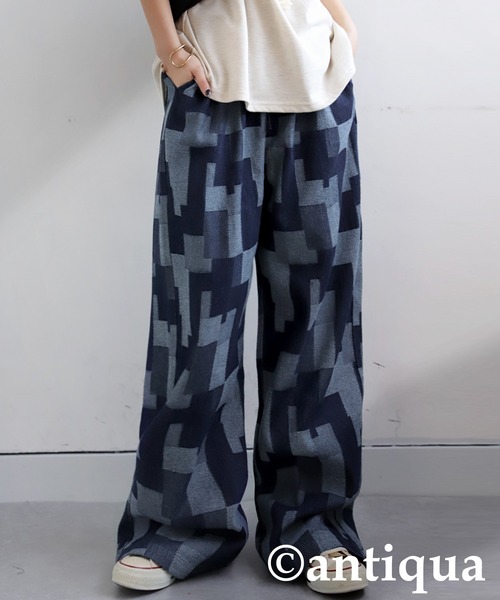 【antiqua】KINU．【廃盤レア品】ドット柄デニムパンツ 楽天市場】ドット柄パンツ パンツ レディース ボトムス ロング