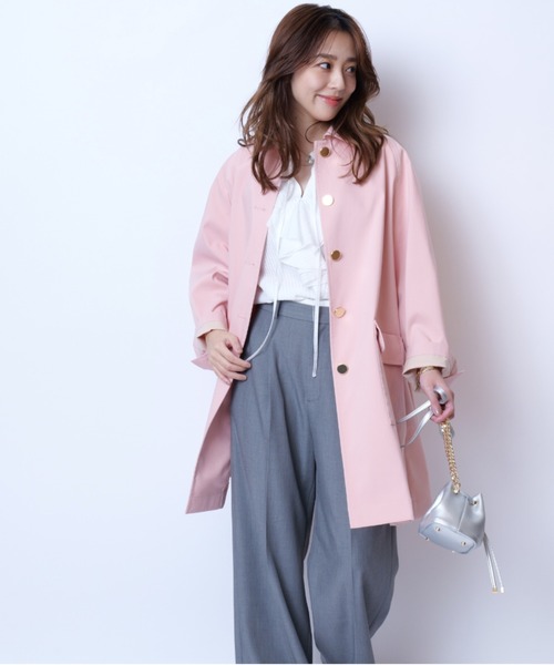 JUSGLITTY（ジャスグリッティー）の「シアーストライプラッフルブラウス（シャツ/ブラウス・レディース・ブラック/ホワイト・2/1）」の13枚目の写真