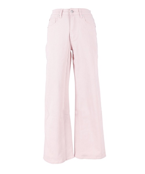 coca(coca)(コカ)の「カラーデニムセミワイドパンツ(デニムパンツ・レディース・ライトピンク/ライトベージュ・S/M/L)」の15枚目の写真