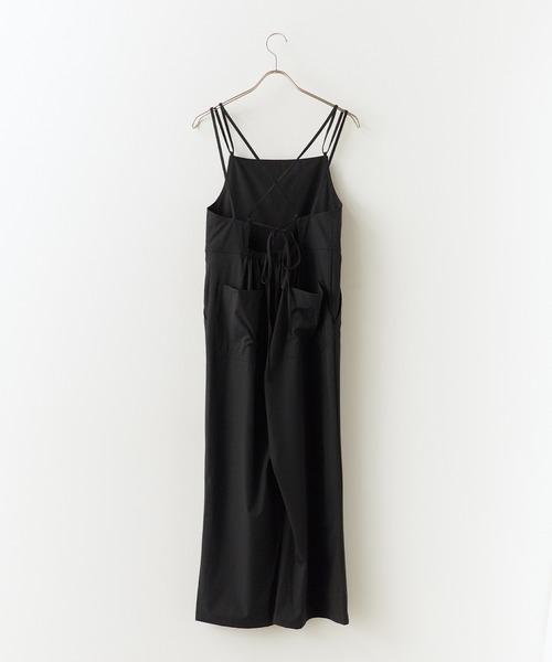 THOUSAND MILE（サウザンドマイル）の「THOUSAND MILE/サウザンドマイル CAMISOLE SALOPETTE サロペット（サロペット/オーバーオール・レディース・ベージュ/ブラック・FREE）」の6枚目の写真