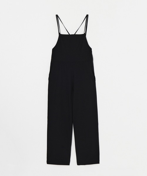 THOUSAND MILE サロペット 黒 THOUSAND MILE サロペット オーバーオール MILE/サウザンド