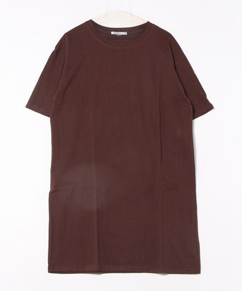 Asterellivi（アステレリビ）の「ゆったりTシャツワンピース（ワンピース・レディース・ブラウン/ホワイト/ブラック/キャメル・FREE）」の10枚目の写真
