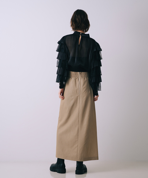 SELFIST(セルフィスト)の「【nonno掲載】ショートパンツ付きスリットロングスカート 夏服 オールシーズン タイトスカート ハイウエスト(スカート・レディース・ブラウン/ブラック/ベージュ・38/36)」の19枚目の写真
