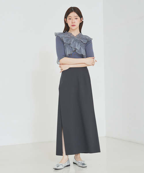 SELFIST(セルフィスト)の「【nonno掲載】ショートパンツ付きスリットロングスカート 夏服 オールシーズン タイトスカート ハイウエスト(スカート・レディース・ブラウン/ブラック/ベージュ・38/36)」の8枚目の写真