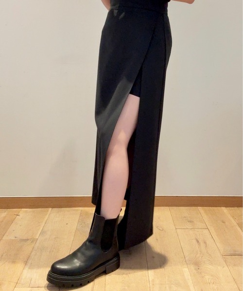 SELFIST(セルフィスト)の「【nonno掲載】ショートパンツ付きスリットロングスカート 夏服 オールシーズン タイトスカート ハイウエスト(スカート・レディース・ブラウン/ブラック/ベージュ・38/36)」の14枚目の写真