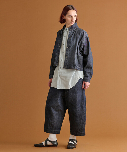 HAVERSACK シャンブレー半袖シャツ　L c02abebfd39f5bc15cd66722005134