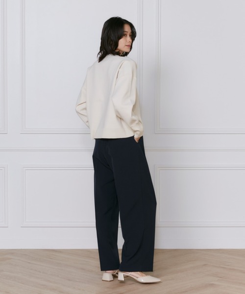 INED（イネド）の「TCストレッチ スムースカーディガン（カーディガン/ボレロ・レディース・ベージュ/オフホワイト/ブルー・9号）」の10枚目の写真