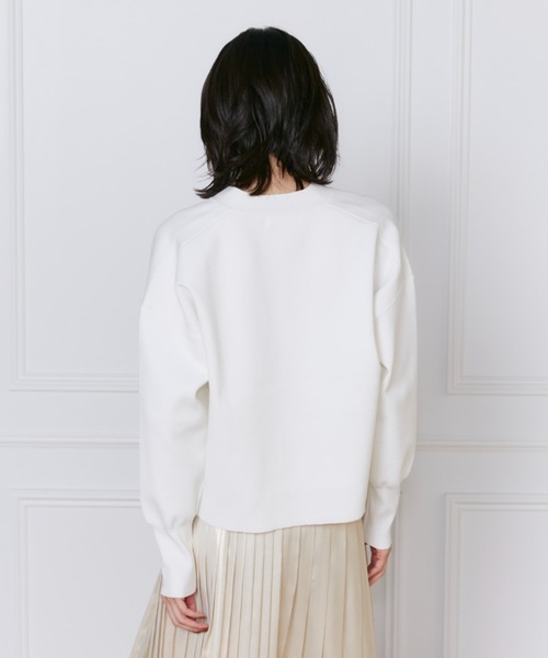 INED（イネド）の「TCストレッチ スムースカーディガン（カーディガン/ボレロ・レディース・ベージュ/オフホワイト/ブルー・9号）」の13枚目の写真