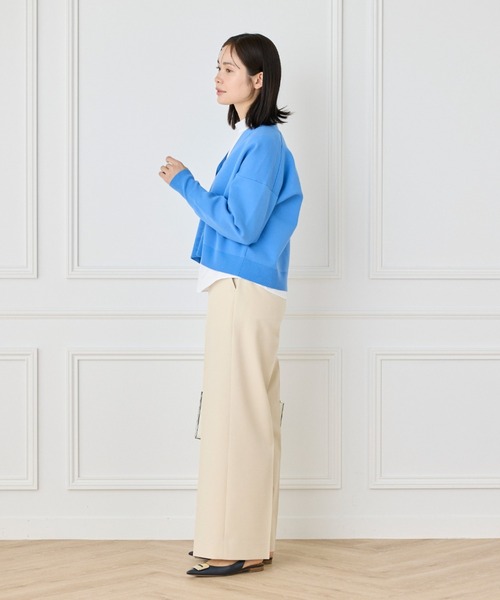 INED（イネド）の「TCストレッチ スムースカーディガン（カーディガン/ボレロ・レディース・ベージュ/オフホワイト/ブルー・9号）」の20枚目の写真