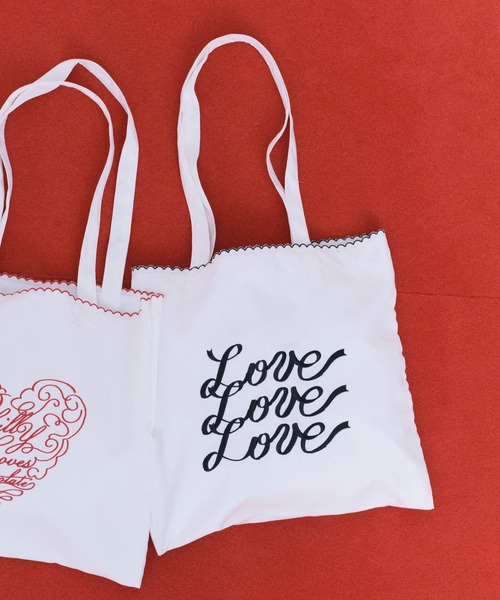 Heather（ヘザー）の「【Philly chocolate×Heather】トートBAG　320332（トートバッグ・レディース・ブラック/レッド・ONE SIZE）」の2枚目の写真