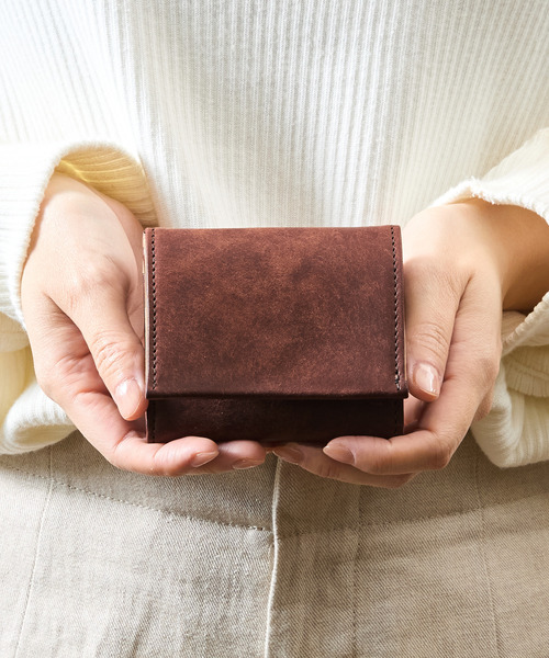 A_W アウ / TRIFOLD PURSE プエブロレザーフラップウォレット 牛革三