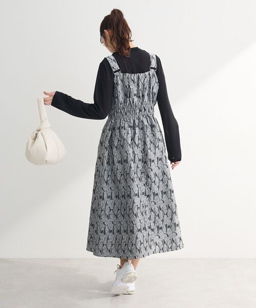 Sugar spoon（シュガースプーン）の「・SUGAR SPOON ジャカードジャンスカ（ジャンパースカート・レディース・アイボリー/グレー/サックスブルー/ブラック・FREE）」の11枚目の写真