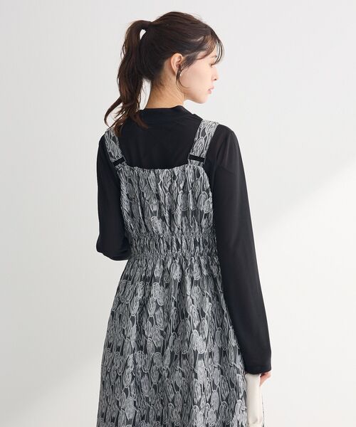 Sugar spoon（シュガースプーン）の「・SUGAR SPOON ジャカードジャンスカ（ジャンパースカート・レディース・アイボリー/グレー/サックスブルー/ブラック・FREE）」の14枚目の写真