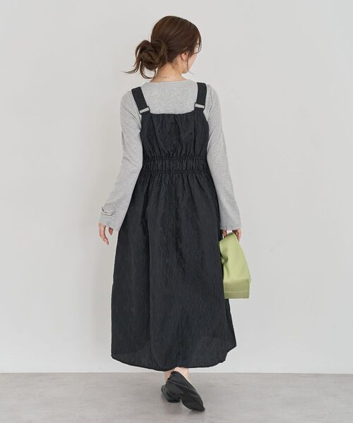 Sugar spoon（シュガースプーン）の「・SUGAR SPOON ジャカードジャンスカ（ジャンパースカート・レディース・アイボリー/グレー/サックスブルー/ブラック・FREE）」の20枚目の写真