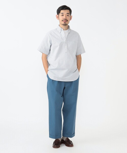 BEAMS PLUS(ビームスプラス)の「タッターソール プルオーバー ボタンダウン シャツ クラシック フィット(シャツ/ブラウス・メンズ・レッド/ブルー・M/L/XL/S)」の3枚目の写真