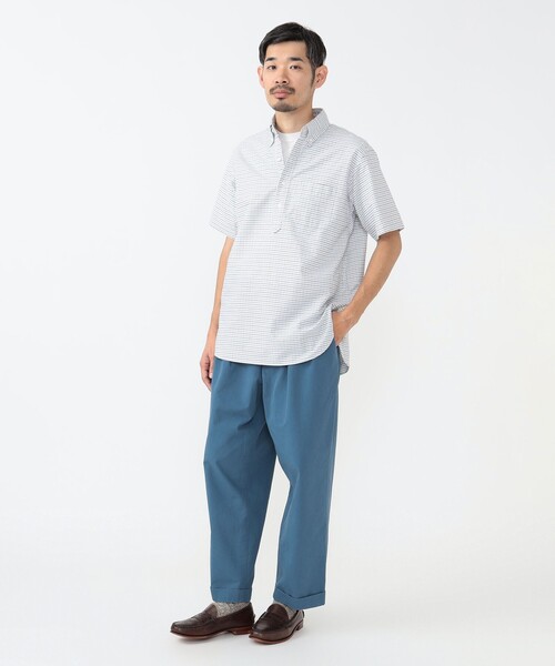 BEAMS PLUS(ビームスプラス)の「タッターソール プルオーバー ボタンダウン シャツ クラシック フィット(シャツ/ブラウス・メンズ・レッド/ブルー・M/L/XL/S)」の4枚目の写真