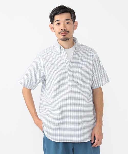 BEAMS PLUS(ビームスプラス)の「タッターソール プルオーバー ボタンダウン シャツ クラシック フィット(シャツ/ブラウス・メンズ・レッド/ブルー・M/L/XL/S)」の5枚目の写真