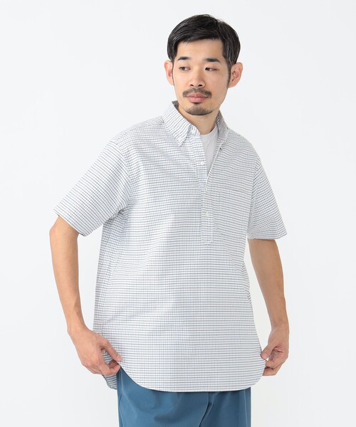 BEAMS PLUS(ビームスプラス)の「タッターソール プルオーバー ボタンダウン シャツ クラシック フィット(シャツ/ブラウス・メンズ・レッド/ブルー・M/L/XL/S)」の6枚目の写真