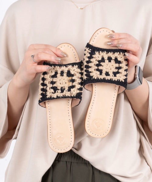 サンダル 「BALI BALI/バリバリ」フラットサンダル レディース