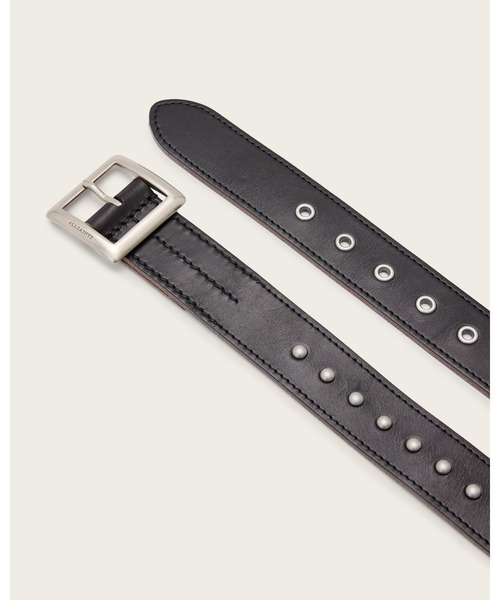 ALLSAINTS（オールセインツ）の「CASSIAN STUDDED LEATHER BELT | CASSIAN スタッズド レザー ベルト（ベルト・メンズ・ブラック・28/30/32）」の3枚目の写真