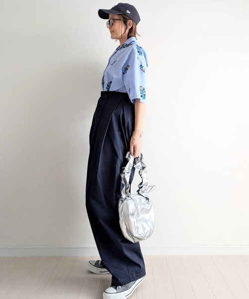 notch.（ノッチ）の「【 notch. by yui 】エンブロイダリーオープンカラーシャツ（シャツ/ブラウス・レディース・ブルー/オフホワイト/イエロー/ブラウン・M）」の19枚目の写真