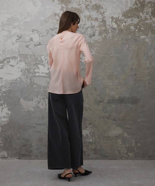 ADAM ET ROPE アダムエロペ　EMOELLE ドレスデニムパンツ 34 EMOELLE】・【サステナブル】ドレスデニムパンツ（デニムパンツ