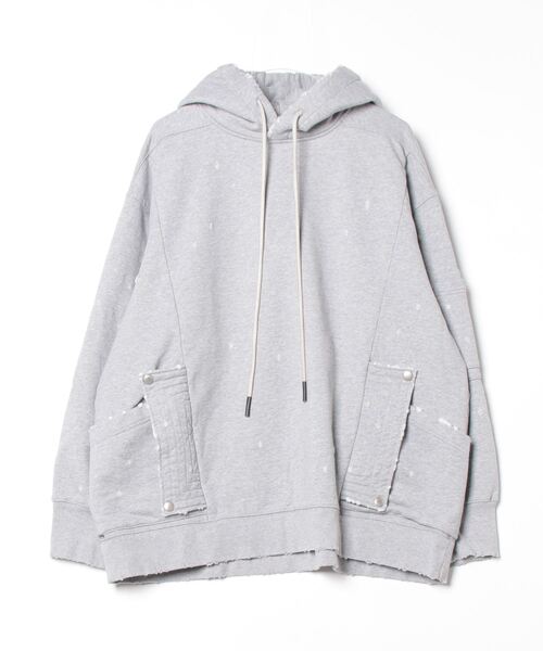 ROYAL FLASH(ロイヤルフラッシュ)の「A.F ARTEFACT/エーエフ・アーティファクト/ダメージPK(パーカー・メンズ・ブラック/グレー・2/3)」の1枚目の写真