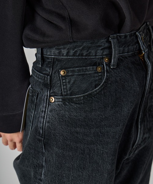 fireservice（ファイヤーサービス）の「【 Fire Service / ファイヤーサービス 】　HIGHRISE STRAIGHT DENIM / ハイライズ ストレートデニム（デニムパンツ・レディース・ブラック・23/24/25/26/27/28）」の4枚目の写真