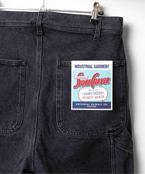 UNIVERSAL OVERALL（ユニバーサルオーバーオール）の「/UNIVERSAL OVERALL/DENIM PAINTER PANTS（デニムパンツ・メンズ・ブラック/ブルー・MEDIUM/LARGE/X-LARGE）」の15枚目の写真
