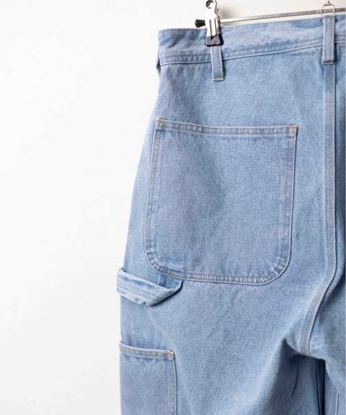 UNIVERSAL OVERALL（ユニバーサルオーバーオール）の「/UNIVERSAL OVERALL/DENIM PAINTER PANTS（デニムパンツ・メンズ・ブラック/ブルー・MEDIUM/LARGE/X-LARGE）」の4枚目の写真