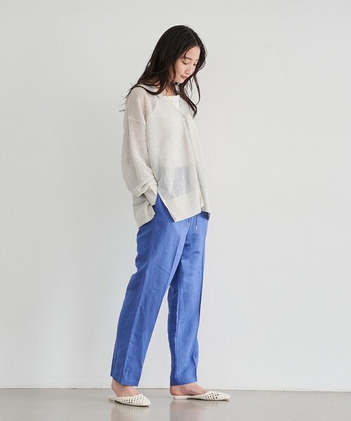 coen(コーエン)の「サラコカタアゼVネックニットカーディガン(カーディガン/ボレロ・レディース・ライトグレー/コバルトブルー/モカ/ダークグレー・FREE)」の10枚目の写真