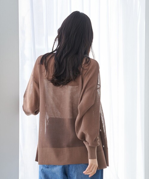 coen(コーエン)の「サラコカタアゼVネックニットカーディガン(カーディガン/ボレロ・レディース・ライトグレー/コバルトブルー/モカ/ダークグレー・FREE)」の19枚目の写真