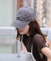 ap retro | ウェーブロゴ刺繍ピグメント加工キャップ / 紫外線対策(キャップ)