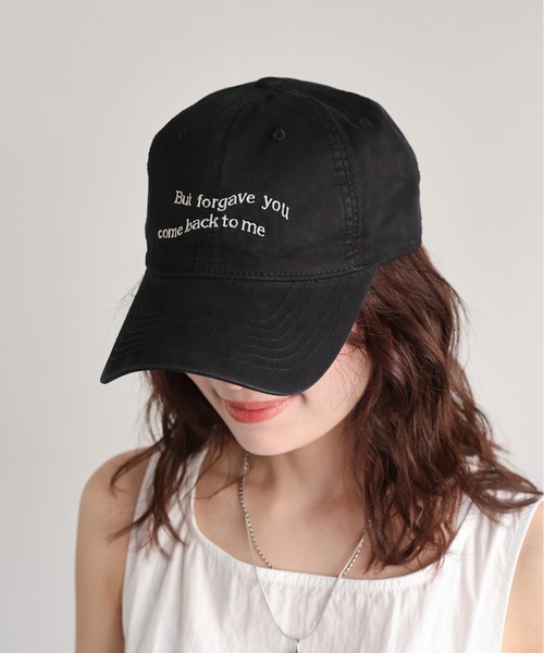 ap retro（アプレトロ）の「ウェーブロゴ刺繍ピグメント加工キャップ / 紫外線対策（キャップ・レディース・チャコール/ベージュ/ボルドー/ブラック・FREE）」の13枚目の写真