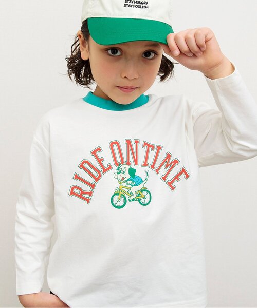 BREEZE(ブリーズ)の「【ジュニア対応】バラエティーロンT(Tシャツ/カットソー・キッズ・ブラック/サックスブルー/オフホワイト/グレー/その他12/ネイビー/その他11/オレンジ/ライム/ピンク・90/130/100/110/150/80/120/140)」の2枚目の写真