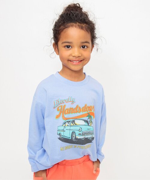 BREEZE(ブリーズ)の「【ジュニア対応】バラエティーロンT(Tシャツ/カットソー・キッズ・ブラック/サックスブルー/オフホワイト/グレー/その他12/ネイビー/その他11/オレンジ/ライム/ピンク・90/130/100/110/150/80/120/140)」の6枚目の写真