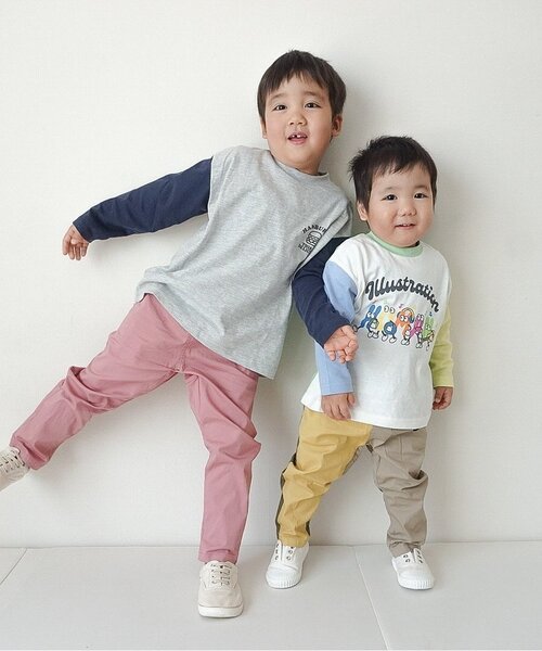 BREEZE(ブリーズ)の「バラエティーロンT(Tシャツ/カットソー・キッズ・ブラック/サックスブルー/オフホワイト/グレー/その他12/ネイビー/その他11/オレンジ/ライム/ピンク・90/130/100/110/150/80/120/140)」の21枚目の写真