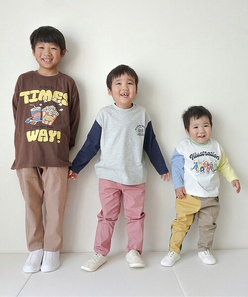 BREEZE(ブリーズ)の「バラエティーロンT(Tシャツ/カットソー・キッズ・ブラック/サックスブルー/オフホワイト/グレー/その他12/ネイビー/その他11/オレンジ/ライム/ピンク・90/130/100/110/150/80/120/140)」の22枚目の写真