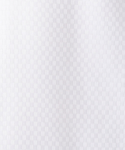 COMME CA MEN（コムサメン）の「【形態安定】【市松柄】ジャカード カッタウェイカラーシャツ（シャツ/ブラウス・メンズ・ブラック/ホワイト/ライトグレー・S/L/M/XL）」の6枚目の写真