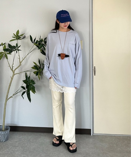 PILIT(ピリット)の「リブフレアパンツ(その他パンツ・レディース・ブラック/オフホワイト/杢グレー/ピンク・MEDIUM)」の19枚目の写真