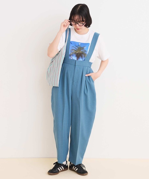 新品I am I fact... ナイロンオーバーオール I am I in fact（アイアムアイインファクト）の「○NYLON