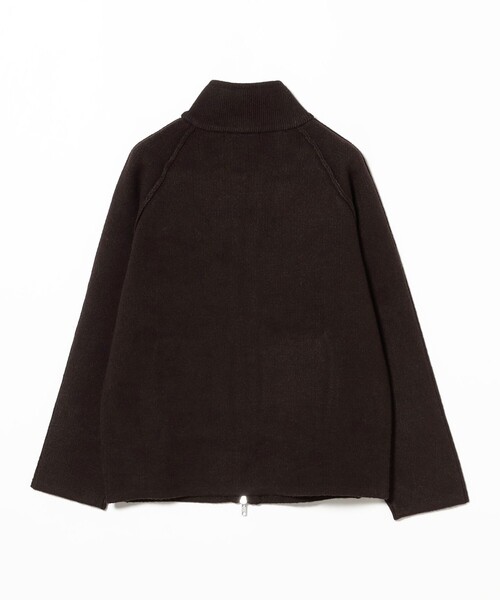 B:MING by BEAMS(ビーミングバイビームス)の「スタンドカラー ニット ジップ ブルゾン(ニット/セーター・レディース・ベージュ/ダークブラウン/グレー・ONE SIZE)」の13枚目の写真