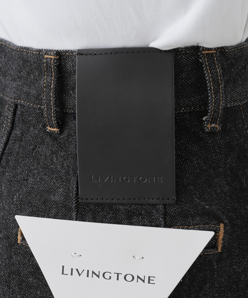 LIVINGTONE（リヴィントーン）の「LIVINGTONE DOLK Straight loose LT-DOLK5-08：デニムパンツ（デニムパンツ・レディース・ブラック・36/34）」の9枚目の写真