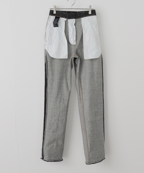 LIVINGTONE（リヴィントーン）の「LIVINGTONE DOLK Straight loose LT-DOLK5-08：デニムパンツ（デニムパンツ・レディース・ブラック・36/34）」の12枚目の写真