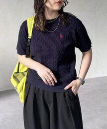 U.S. POLO ASSN. | 半袖ケーブルニット(ニット/セーター)